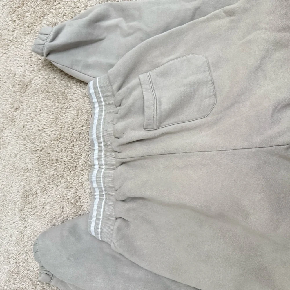 Zara Tan Ribbed Sweatpants